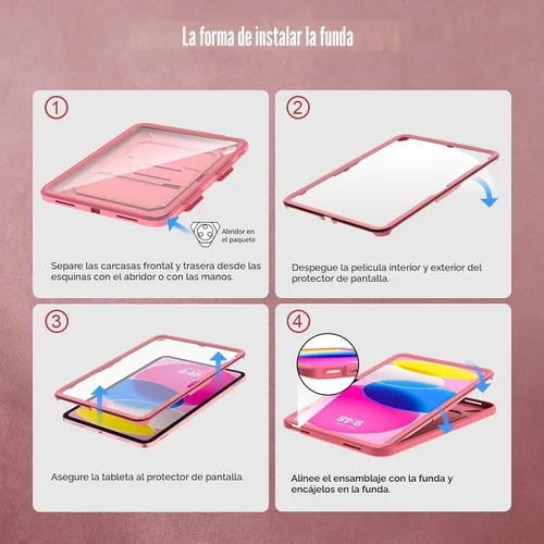 Vista 7 de Funda TiMOVO para iPad (A16) de 11ª generación de 11 pulgadas 2025, funda para iPad de 10ª generación 2022 con protector de pantalla, cubierta