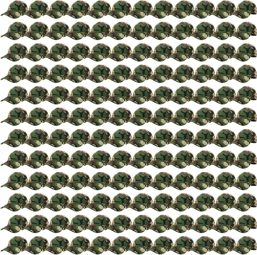 Vista 13 de Falari - 24/144 unidades de gorra de béisbol unisex, lisa y de tamaño ajustable, venta al por mayor Paquete de 144 verde militar