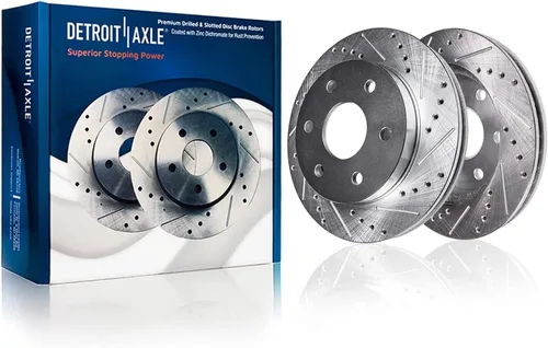 Vista 2 de Detroit Axle - Kit de freno trasero para Chevy GMC Silverado Sierra Suburban Yukon XL 1500 Astro Tahoe Safari Rotores de freno de disco Reemplazo