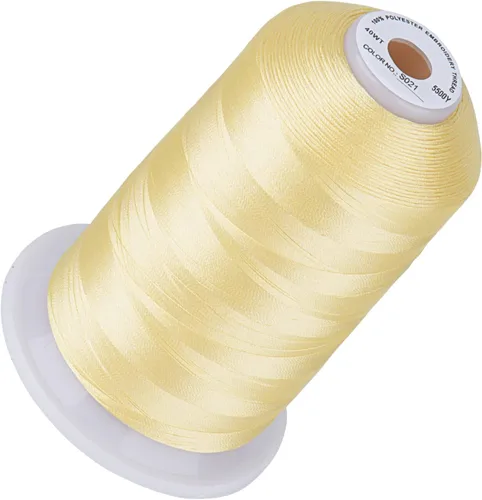Vista 54 de Simthread 5500 yardas de hilo de bordar, 5000M de alto rendimiento 40WT 100% hilo de poliéster – 170+ colores vívidos, clasificado de alta velocidad