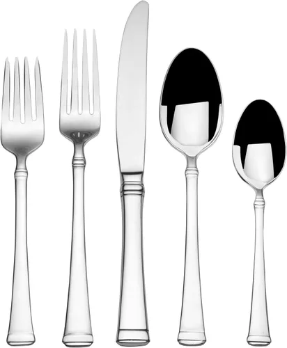 Vista 13 de Mikasa Bravo - Juego de 6 piezas de acero inoxidable 18/10, cucharas de servir, tenedor, servidor de tartas, cucharón de salsa, cubiertos pulidos
