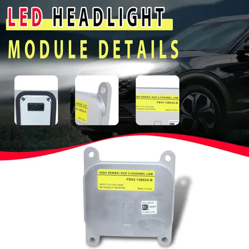 Vista 4 de Módulo de Faro LED de Reemplazo para FB53-13B626-B: Módulo de Faro 2016 2017 2018 2019 Ford Explorer - Módulo de Faro LED de Reemplazo