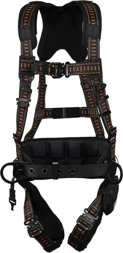 Vista 6 de Malta Dynamics Warthog Comfort MAXX Arnés de acero – Arnés de protección contra caídas de cuerpo completo y cumple con OSHA y ANSI