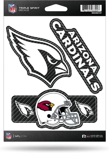 Vista 42 de Rico Industries NFL Football Triple Spirit Stickers Hoja de calcomanías triples