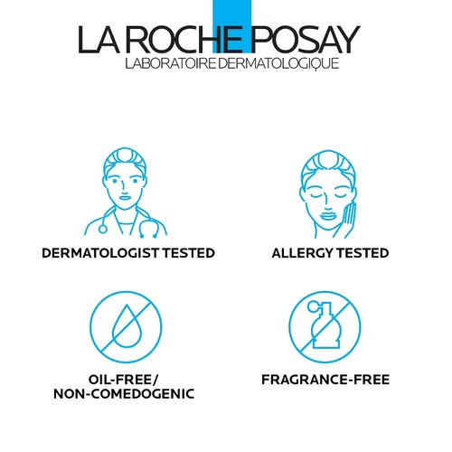 Vista 6 de La Roche-Posay Toleriane Dermo - Limpiador facial para cara y ojos, lavado facial suave y removedor de maquillaje, textura lechosa, sin fragancia
