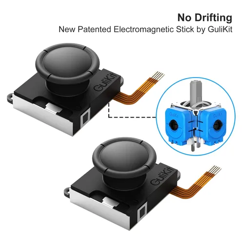 Vista 3 de AKNES Gulikit Joystick Replacement,No Drift,Hall Joystick for SwitchSwitch OLEDSwitch Lite Joycon,LeftRight Hall Effect Sensor Joycon Replacement