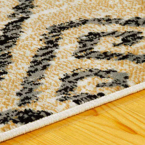 Vista 3 de Superior Altura del pelo de 0.315 in con respaldo de yute, hermoso patrón de damasco Ikat, alfombras tejidas de moda y asequibles, alfombra de 5 x 8