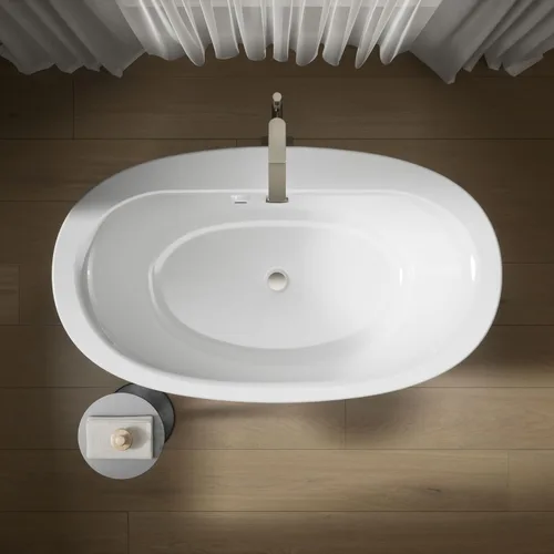 Vista 7 de KOHLER 24001-W1-0 Bañera Sunstruck, color blanco