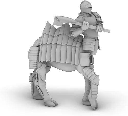 Vista 2 de Cameltaur Fighter - Miniatura para juegos DND sin base