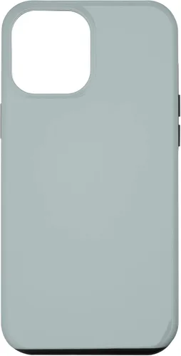 Vista 10 de iPhone 12 mini simple elegante color sólido luz polvo azul hielo caso