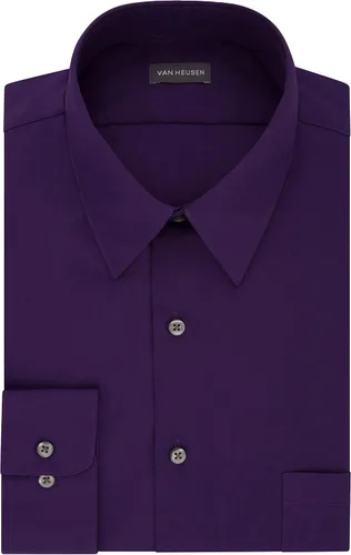 Vista 3 de Van Heusen - Camisa de popelina para hombre, color sólido, ajustado