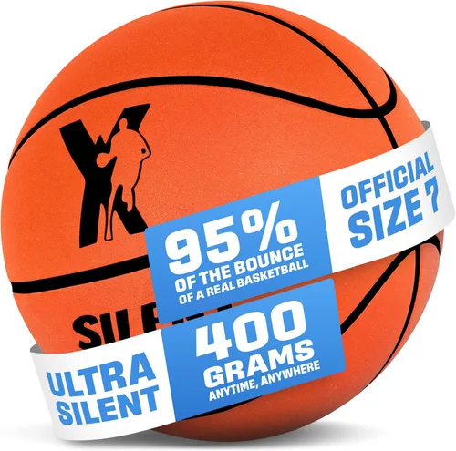 Vista 12 de YGA Silent Basketball Size 7 (29.5"): Grooved Airless Indoor Basketball with Upgraded 95% Bounce - Ultra Quiet Basketball for Dribbling Indoor