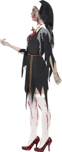 Vista 2 de Smiffys womens Zombie Bloody Sister Mary Costume