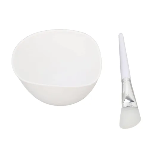 Vista 7 de Juego de cuencos de máscara facial, juego de cuencos de mezcla de máscara facial de silicona plegable para sueros