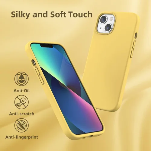 Vista 73 de Funda de silicona líquida compatible con iPhone 12 Pro Max 6.7 pulgadas, funda de gel de protección completa con forro de microfibra, funda