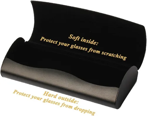 Vista 3 de Caso de gafas para hombres Caso de gafas de aluminio Luz miopía caja de gafas