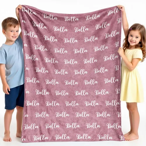 Vista 11 de ICELIETE Envía al día siguiente, mantas personalizadas para niños, manta personalizada con nombre, manta de franela, regalos de Navidad y cumpleaños