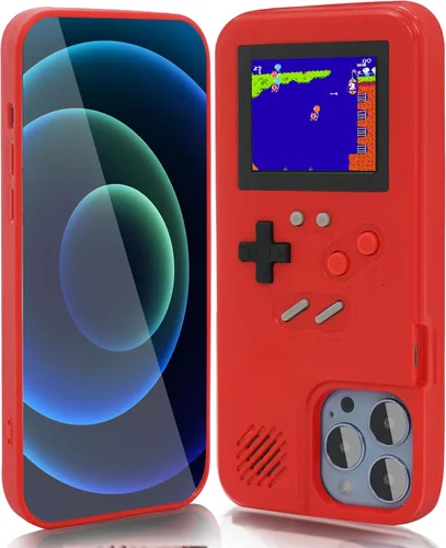 Vista 13 de Funda Gameboy para iPhone 6 Plus/ 6s Plus/ 7 Plus/ 8 Plus, diseño retro de 168 juegos clásicos, con pantalla de video a color, funda para teléfono a