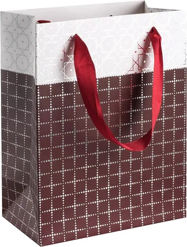 Vista 12 de Hammont Bolsas de regalo para dama de honor de boda, diseño de caja, regalos de fiesta, paquete de 12 bolsas de regalo estampadas con papel