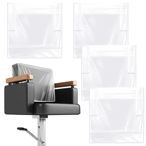 Vista 8 de Hoolerry - 4 fundas para silla de salón, protectores de silla cuadrados
