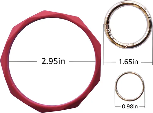 Vista 30 de Llavero pulsera de silicona para mujeres y niñas en forma de diamante