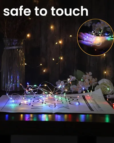 Vista 5 de tuhood Luces de botella de vino con corcho, paquete de 4 20 luces LED recargables con modo de luces múltiples, para decoraciones de Halloween