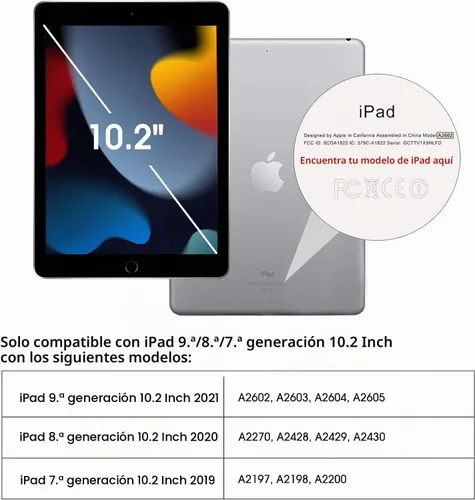 Vista 7 de KIQ Paquete de 2 protectores de pantalla de vidrio templado compatibles con iPad de 9ª, 8ª y 7ª