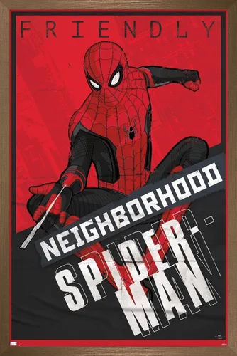 Vista 14 de Trends International Marvel Spider-Man: No Way Home - Póster de pared, 22.4 pulgadas de largo x 14.7 pulgadas, versión enmarcada en madera
