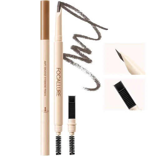 Vista 10 de FOCALLURE Microblading - Lápiz de cejas – Punta ultrafina de 0.004 in para trazos naturales similares al cabello, impermeable y a prueba de manchas