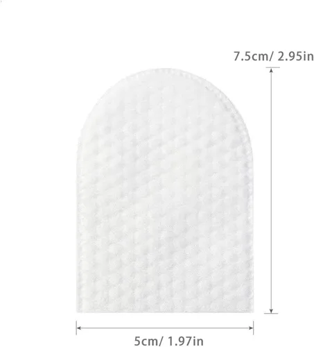 Vista 2 de 240 almohadillas de algodón de bolsillo en forma de U, almohadillas de algodón facial para maquillaje, cosméticos suaves con caja de almacenamiento