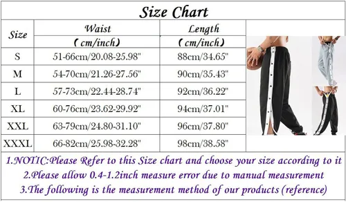 Vista 7 de Pantalones de deporte sueltos para hombre, con botones a presión, pierna abierta, baloncesto, deportes, cirugía, pantalones holgados con bolsillo
