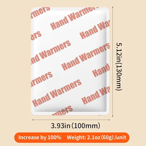 Vista 3 de Hand Warmers Disposable - Up to 20 Hours of Heat - 6/20 Pack Super Long Lasting Air Activated Warmers, All Natural & Portable for Body, Hands & Toes