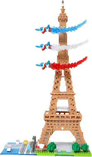 Vista 4 de nanoblock - World Famous - Edición de lujo de la Torre Eiffel, kit de construcción avanzado de la serie Hobby