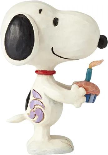 Vista 3 de Peanuts by Jim Shore Snoopy - Mini figura de cumpleaños