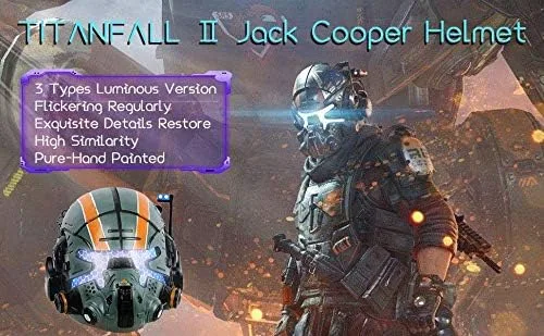 Vista 8 de Jack Cooper Casco Deluxe Titan 2 Resina LED Máscara para Hombres Halloween Cosplay Edición Coleccionista