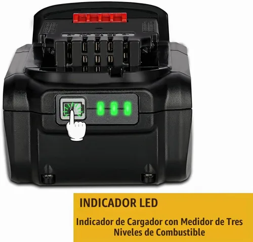 Vista 4 de JYJZPB Paquete de 2 baterías de repuesto de 6.5Ah compatibles con DeWalt 20V MAX DCB200 DCB204 DCB206 DCB206-2 DCB201 DCB203 DCB181 DCB180