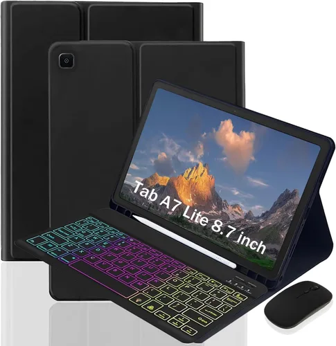 Vista 17 de Funda de teclado para Samsung Galaxy Tab A9 de 8,7 pulgadas