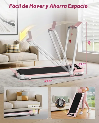 Vista 9 de Cardirun Almohadilla rosa con inclinación del 10% y barra de mango, cinta