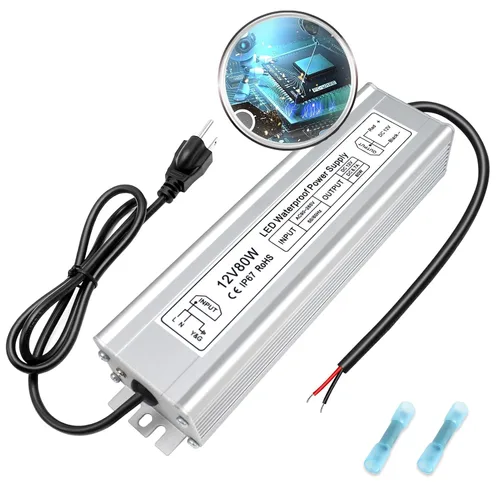 Vista 11 de inShareplus Fuente de alimentación LED de 12 V, 30 W IP67 controlador impermeable para exteriores, CA 110-260 V a CC 12 V 2.5 A transformador