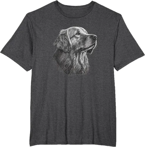 Vista 66 de Camiseta divertida Golden Retriever, Negro