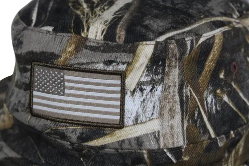 Vista 4 de Paramount Outdoors Bayou American Flag Boonie Hat American Fit Design Floats