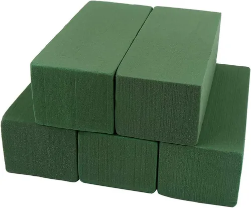 Vista 9 de LOMIMOS 10 piezas de ladrillos de espuma floral, suministros de bloques de floristería para arreglos florales de bricolaje 10 piezas mojadas