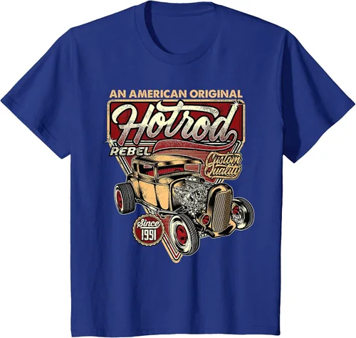 Vista 86 de Camiseta vintage Hot Rod Speed and Power para hombre Asphalt Grey