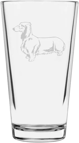Vista 377 de Podenco Canario - Vaso de pinta de 16 onzas con temática de perro personalizado