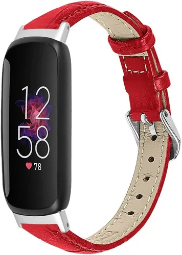 Vista 4 de Band Compatible with Fitbit Inspire 3 Bands Replacement Genuine Leather Wristband Quick Release Straps Watch Bands for Fitbit Inspire 3 Smartwatch