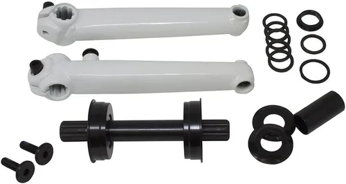 Vista 2 de Fenix Bicicleta Chromoly Crank Set Acero 6.890 in American Sealed Bottom Bracket 8 Splines