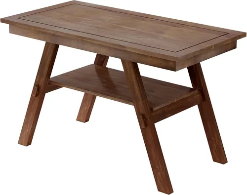 Vista 204 de Juego de mesa de comedor vintage de 6 piezas, juego de mesa de comedor de cocina de madera maciza con 4 sillas ergonómicas acolchadas y banco, mesa