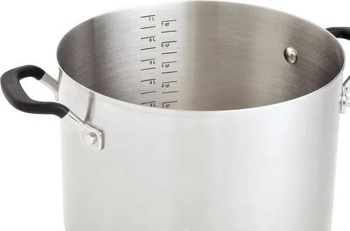 Vista 6 de KitchenAid 71022 Olla de Acero Inoxidable con Marcas de Medición y Tapa, 8 Cuartos - Acero Inoxidable Cepillado