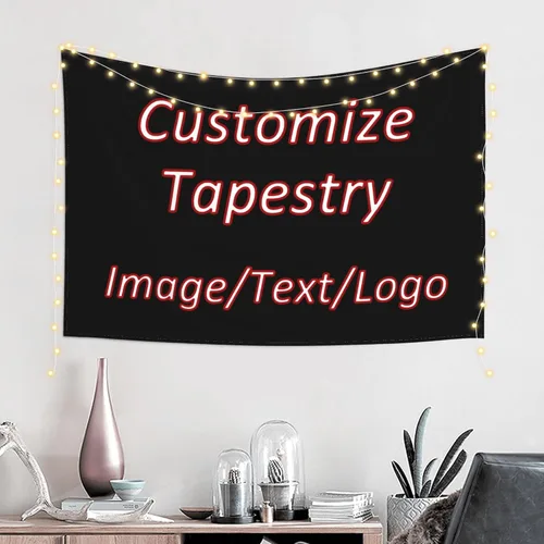 Vista 15 de RMWD Studio 24x42in Custom Tapestry for Wall Bedroom Living Room, Custom Backdrop Personalized With Photo Image Text, Banners And Signs Customize