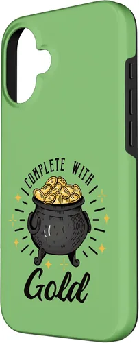 Vista 2 de iPhone 16 completo con oro - Símbolo de prosperidad y suerte
